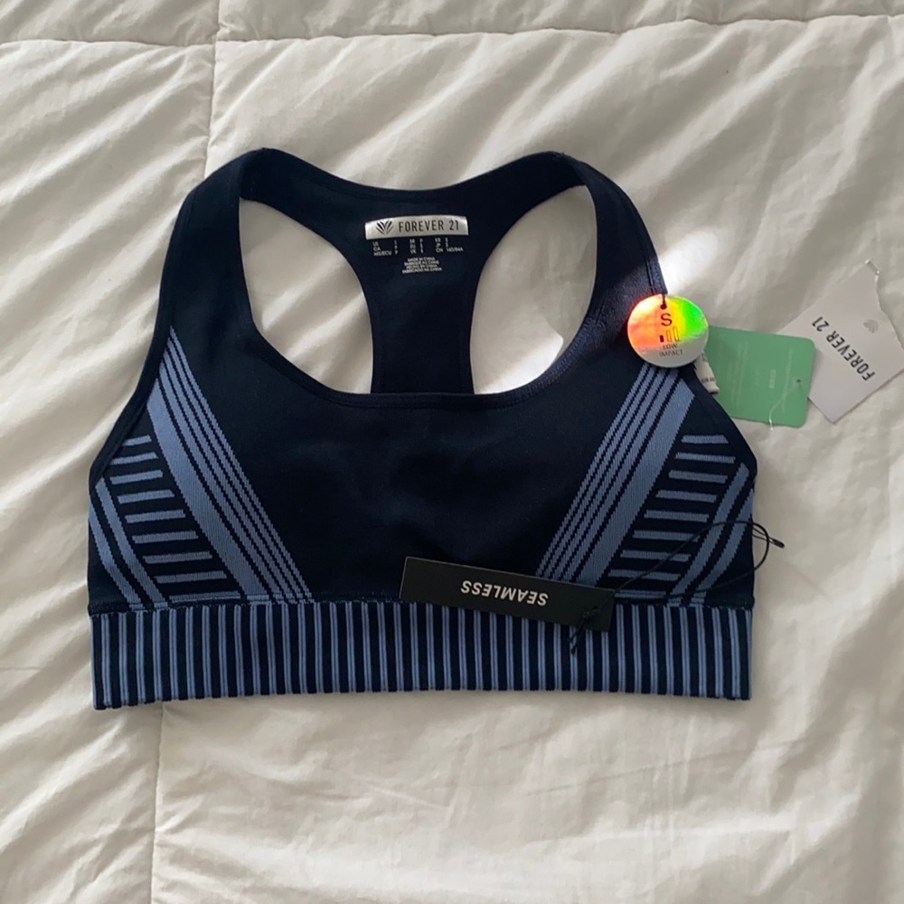 Blue Sports Bra